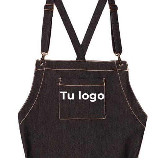 delantal peto vaquero personalizado